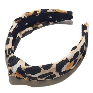 Lele Sadoughi Women's Silk Leopard Knotted Headband
